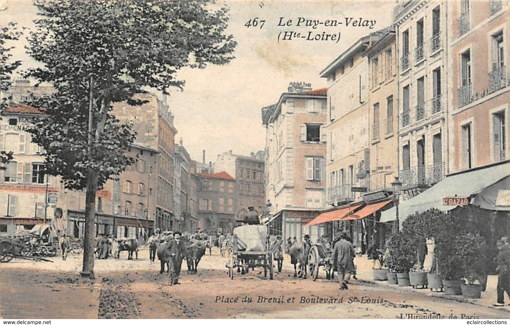 Le Puy En Velay          43      Bd St Louis Et Place Du Breuil       (voir Scan) - Le Puy En Velay