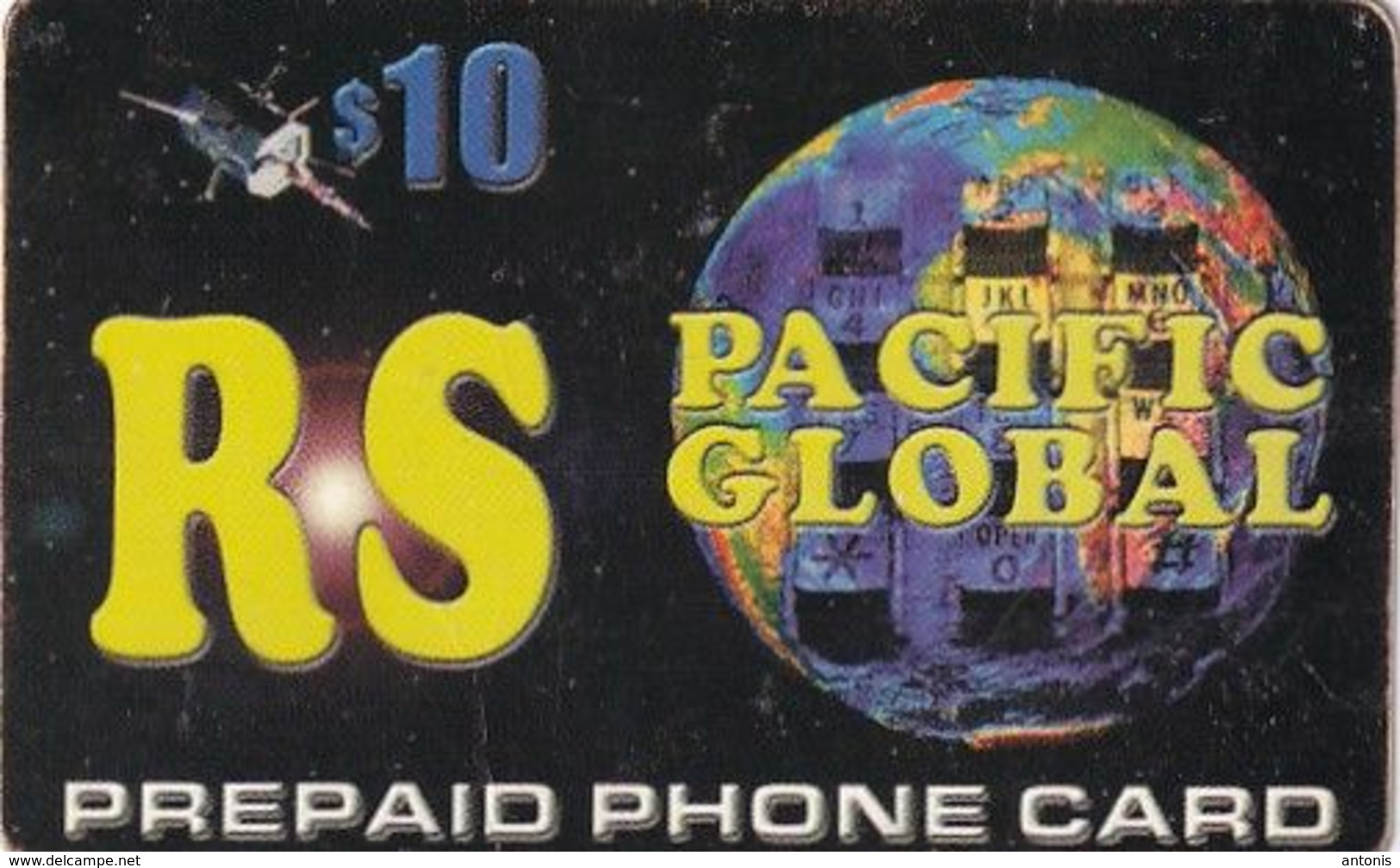 USA - Satellite, RS Pacific Global, Global Time International Prepaid Card $10, Used - Other & Unclassified