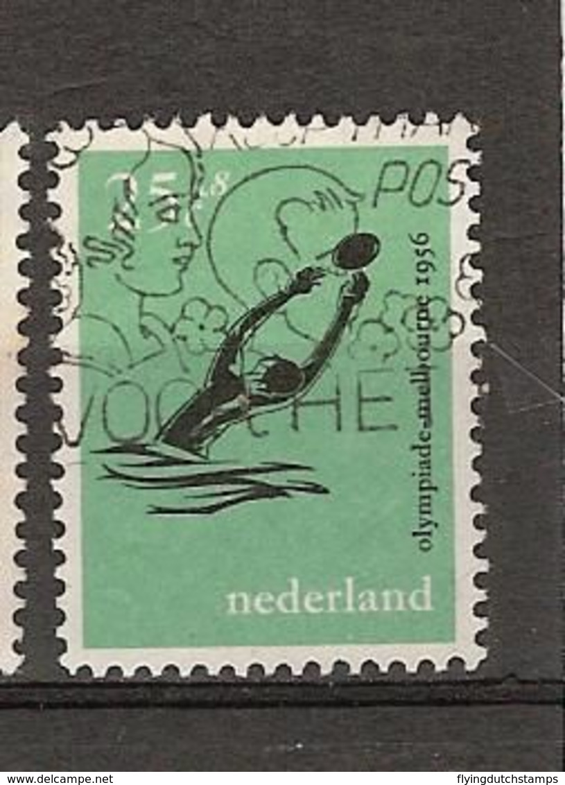 NVPH Nederland Netherlands Pays Bas Niederlande Holanda 680 Used Waterpolo, Water Polo.1956 - Water Polo