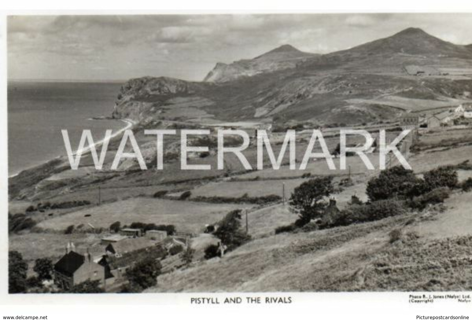 PISTYLL AND THE RIVALS OLD R/P POSTCARD WALES - Caernarvonshire