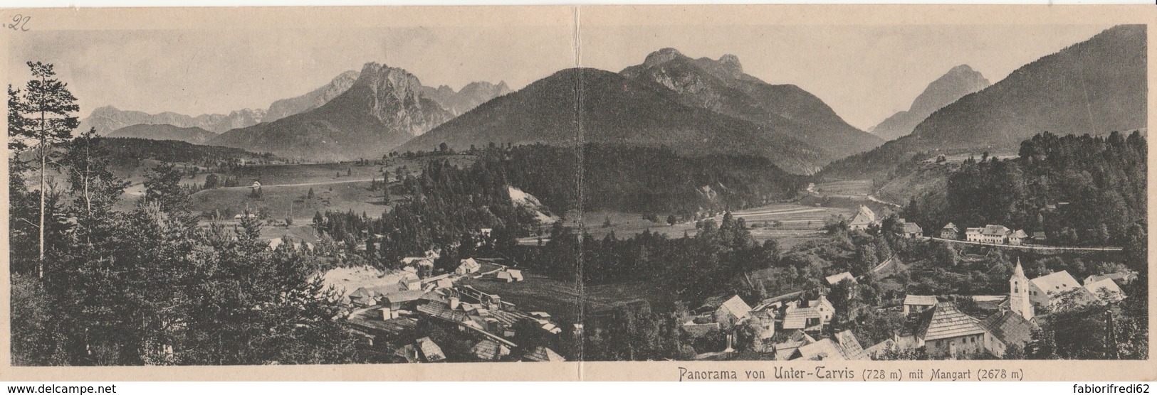 CARTOLINA NON VIAGGIATA DOPPIA PANORAMA VON UNTER-TARVIS TARVISIO (KP1502 - Andere & Zonder Classificatie