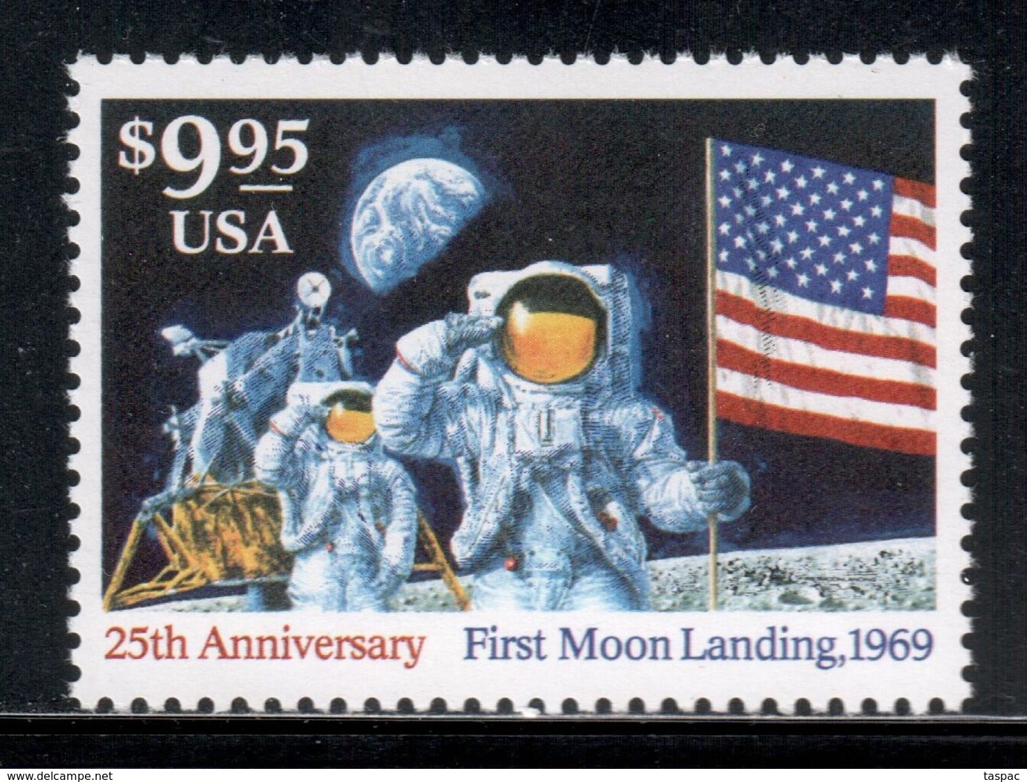 United States 1994 Mi# 2478 ** MNH - Short Set - Moon Landing, 25th Anniv. / Space - United States