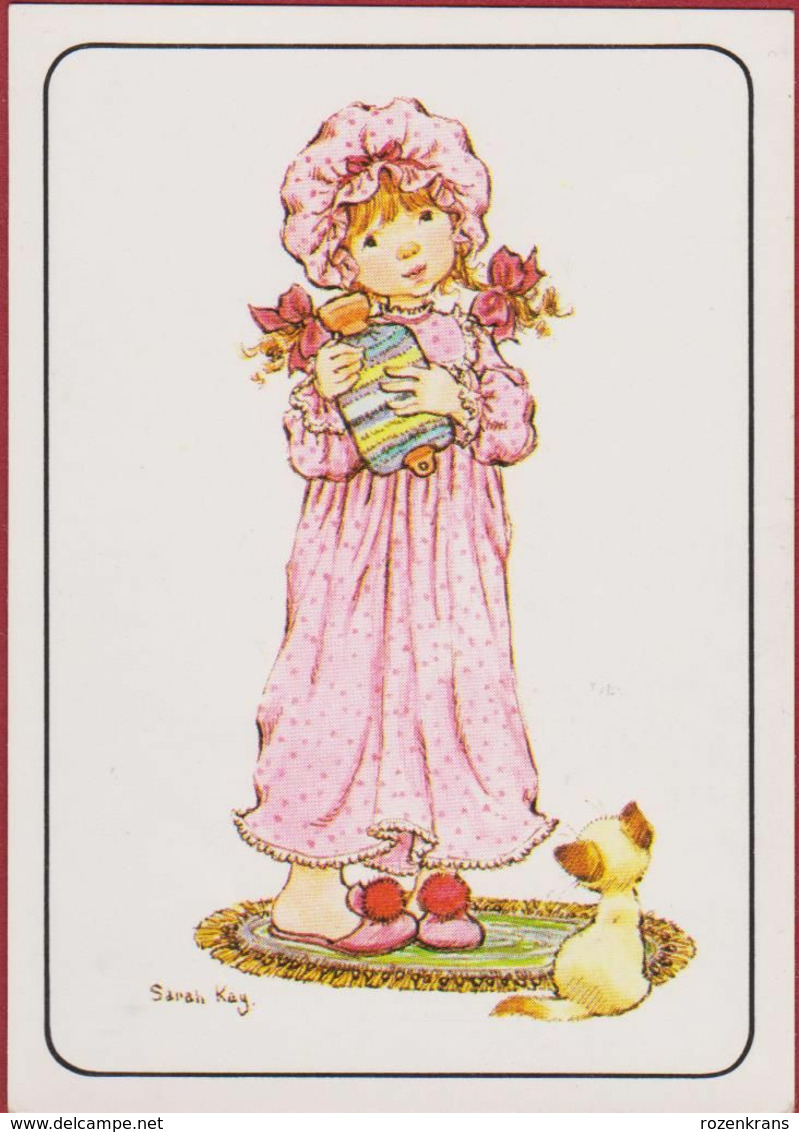 Sticker Autocollant 1980 Panini Nr 37 - Sarah Kay Illustrator Illustrateur Vivien Kubos Enfant Girl Fille Chat Cat Pussy - Edizione Inglese