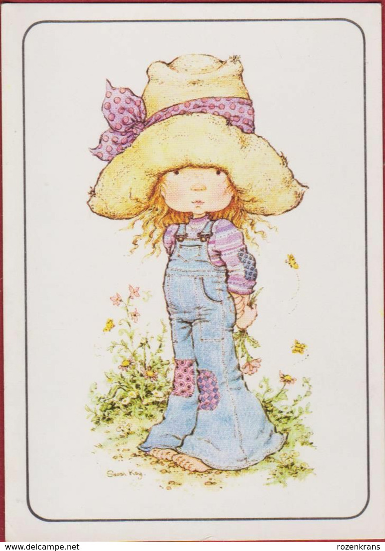 Sticker Autocollant 1980 Panini Nr. 2 - Sarah Kay Illustrator Illustrateur Vivien Kubos Enfant Girl Fille Hat Chapeau - Edizione Inglese