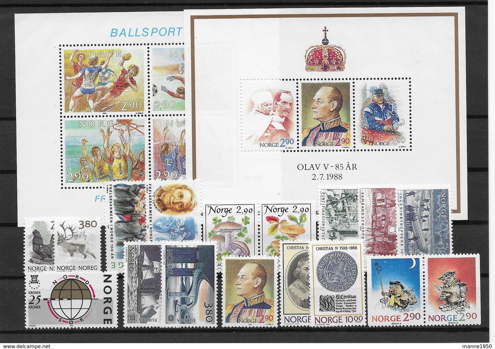 Norwegen 1988 Kpl. Jahrgang Postfrisch ** - Años Completos