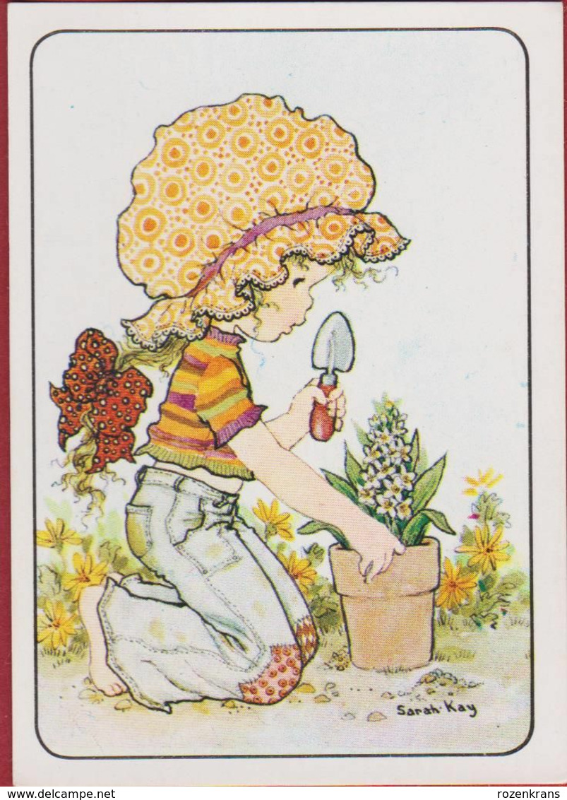 Sticker Autocollant 1980 Panini Nr. 103 - Sarah Kay Illustrator Illustrateur Gardening Vivien Kubos Girl Fille Enfant - Engelse Uitgave