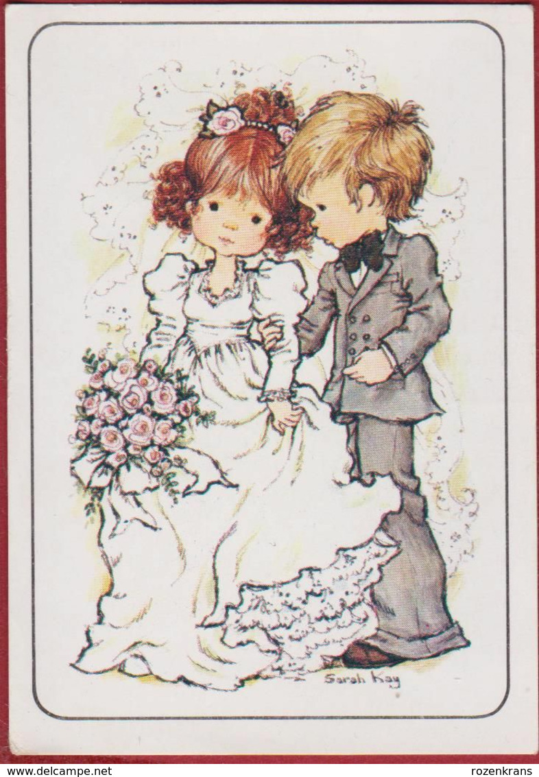 Sticker Autocollant 1980 Panini Nr 144 - Sarah Kay Vivien Kubos Illustrator Illustrateur Wedding Marriage Romance Couple - Englische Ausgabe