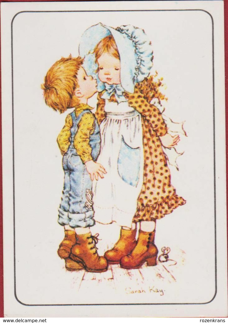 Sticker Autocollant 1980 Panini Nr 122 - Sarah Kay Vivien Kubos Illustrator Illustrateur Romance Couple Enfants - English Edition