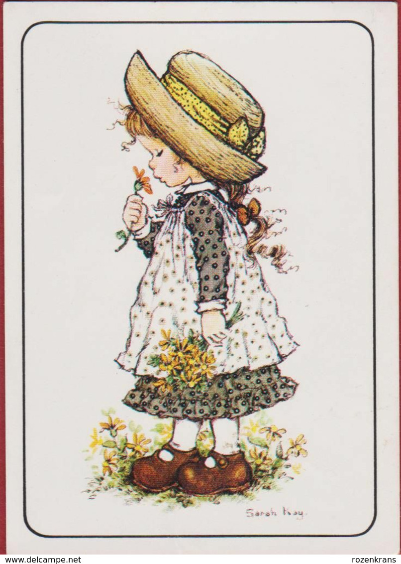 Sticker Autocollant 1980 Panini Nr 62 - Sarah Kay Vivien Kubos Illustrator Illustrateur Fille Girl Enfant Hat Chapeau - Engelse Uitgave