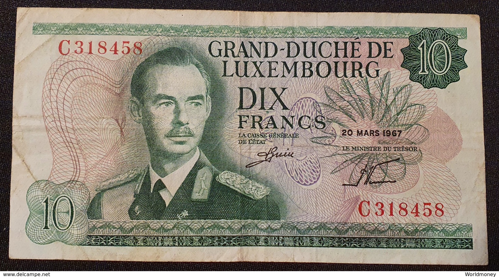 Luxembourg 10 Francs - Luxembourg