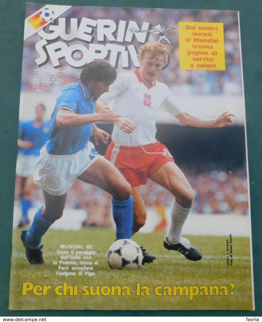 Guerin Sportivo 1982 N. 24 - Mundial '82 - Italia-Polonia 0-0 - Sport