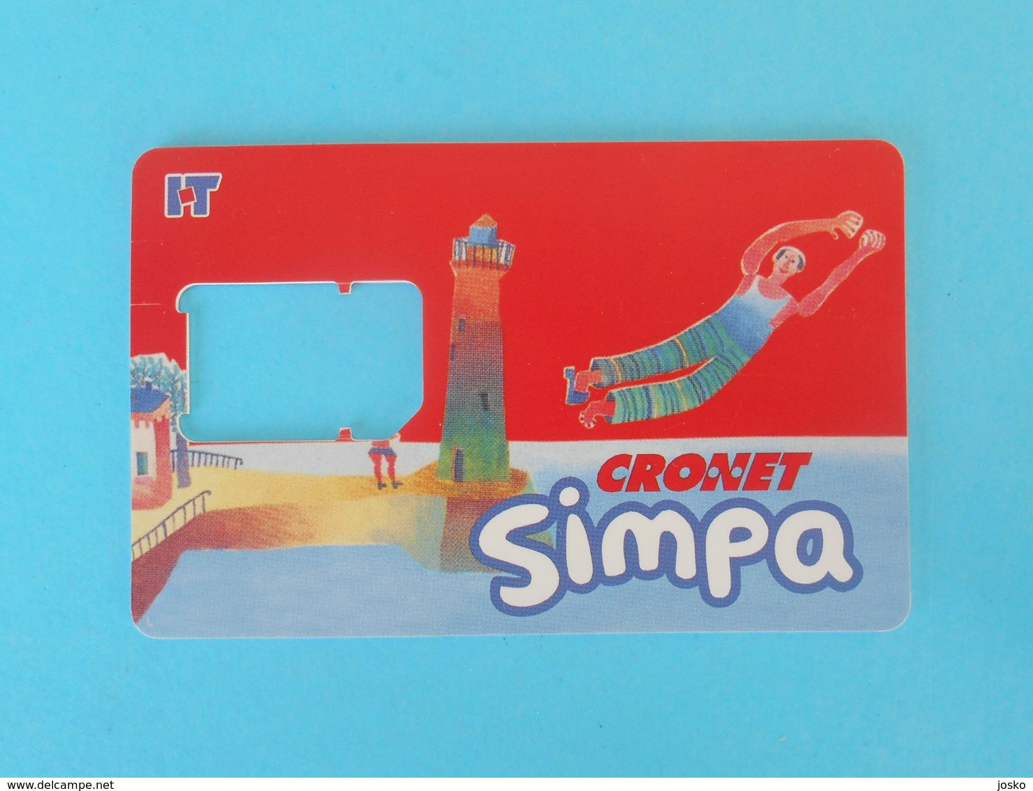 CRONET - SIMPA  ( Croatia Old And Rare GSM SIM Card ) * USED - Without Chip * Lighthouse Phare Faro Lanterna - Opérateurs Télécom