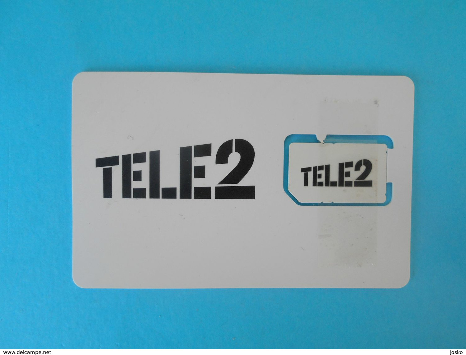 TELE2 ( Croatia GSM SIM Card With Chip ) * USED CARD ( Chip Fixed With Tape ) * Croatie Kroatien Croazia - Telecom Operators