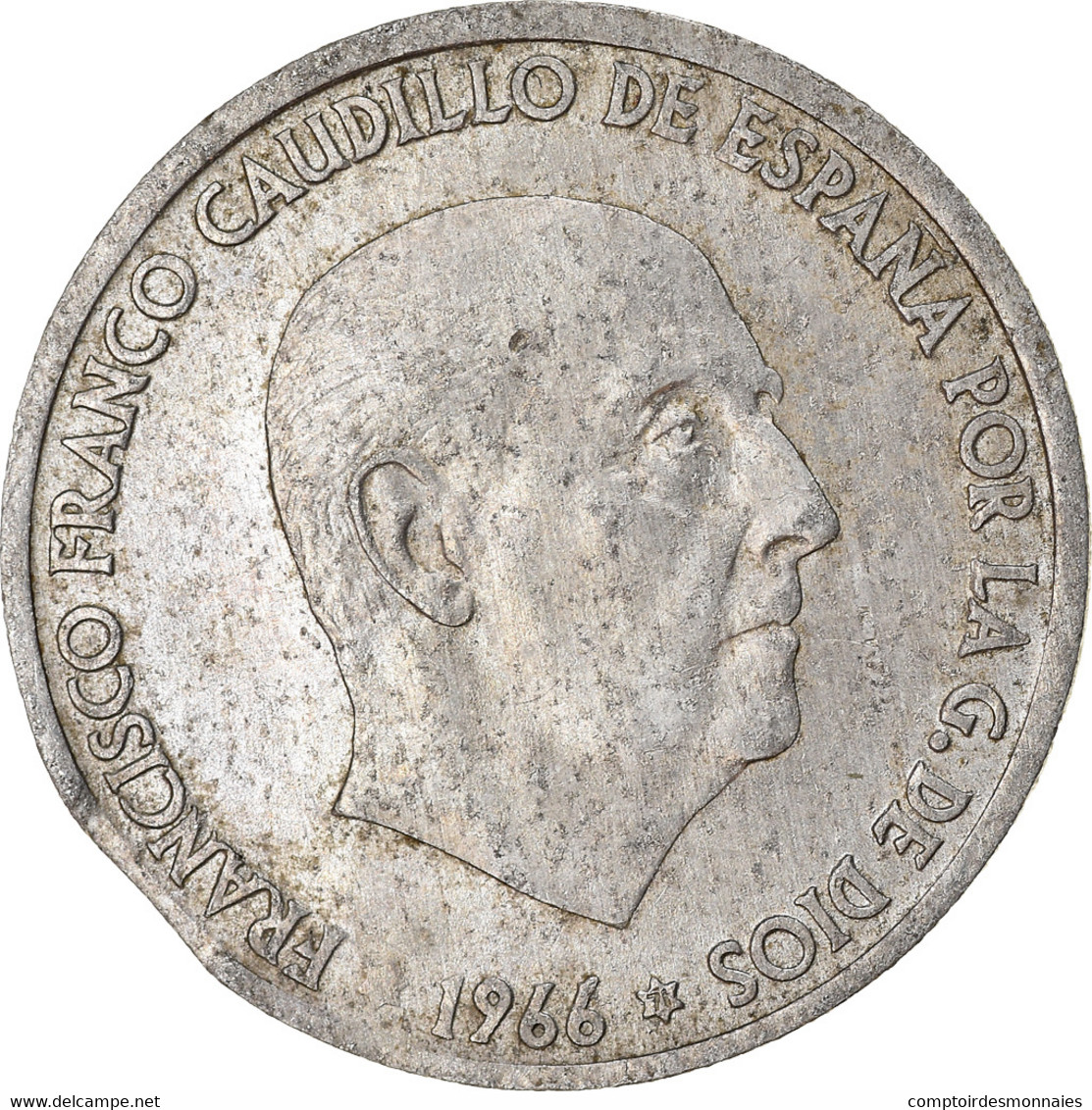 Monnaie, Espagne, Francisco Franco, Caudillo, 50 Centimos, 1971, TB+, Aluminium - 50 Centimos