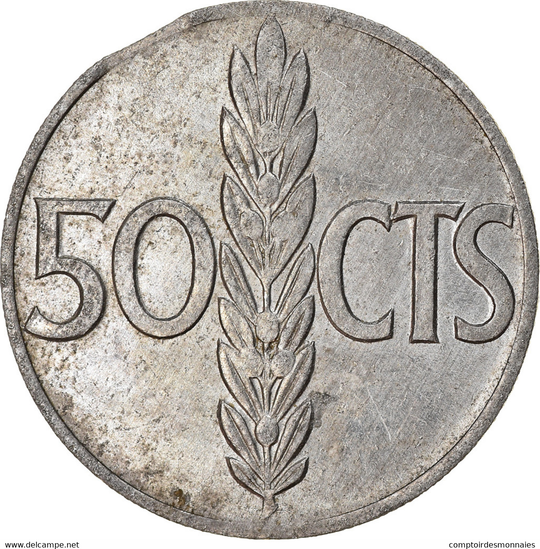 Monnaie, Espagne, Francisco Franco, Caudillo, 50 Centimos, 1971, TB+, Aluminium - 50 Céntimos