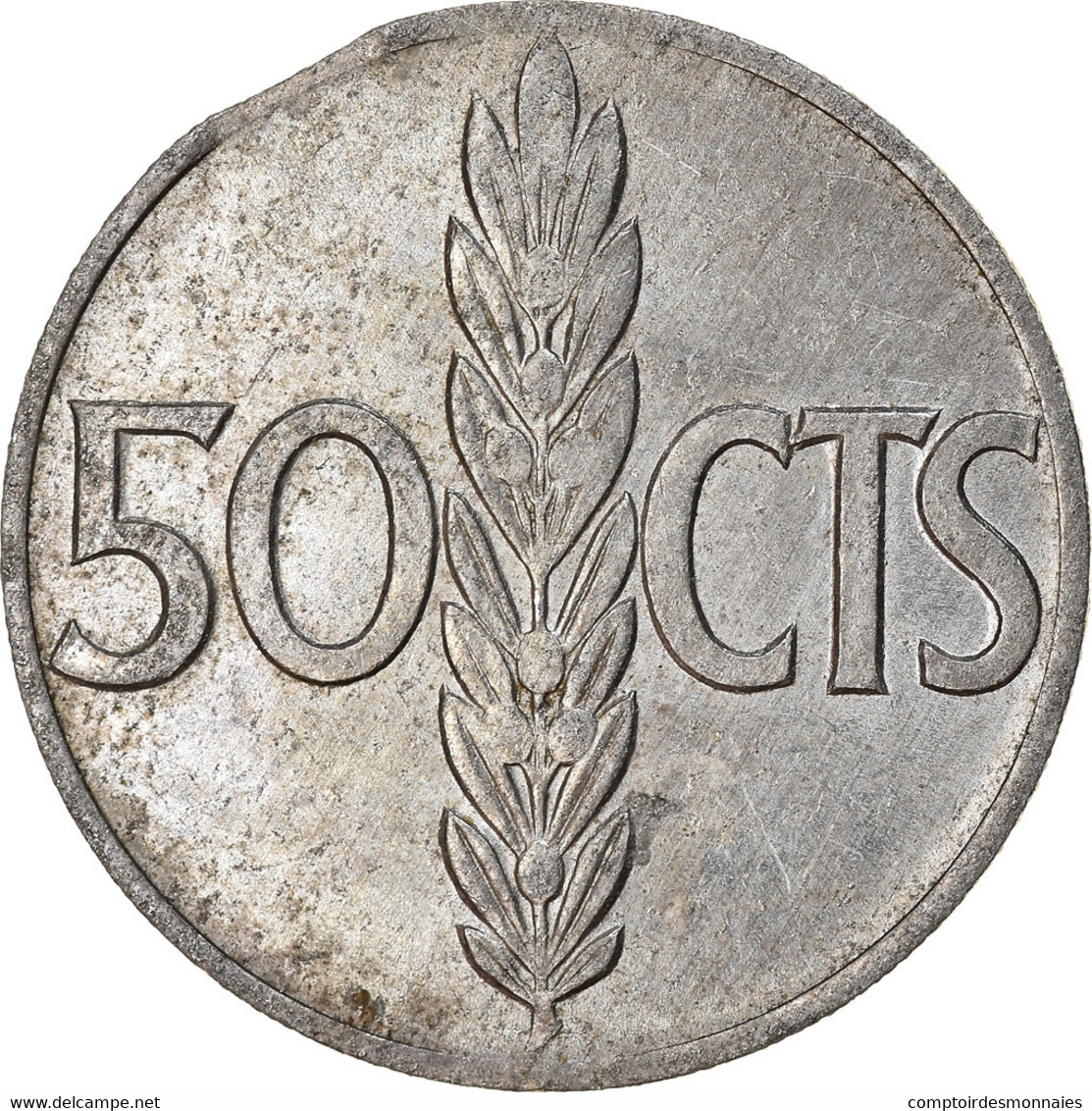 Monnaie, Espagne, Francisco Franco, Caudillo, 50 Centimos, 1971, TB+, Aluminium - 50 Centimos