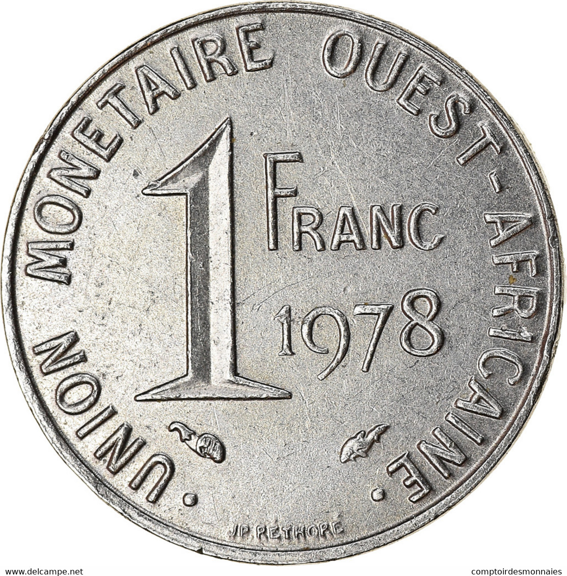 Monnaie, West African States, Franc, 1978, TTB, Steel, KM:8 - Côte-d'Ivoire