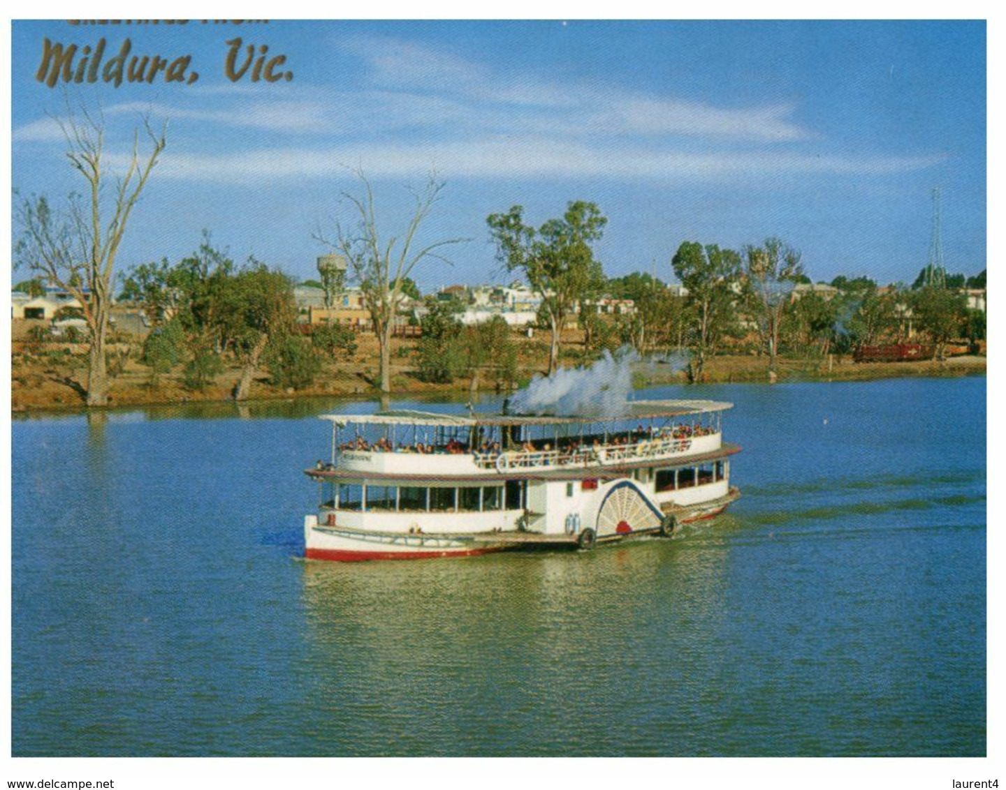 (N 28) Australia - VIC - Mildura With Paddle Steamer Melbourne (Nº868) - Mildura