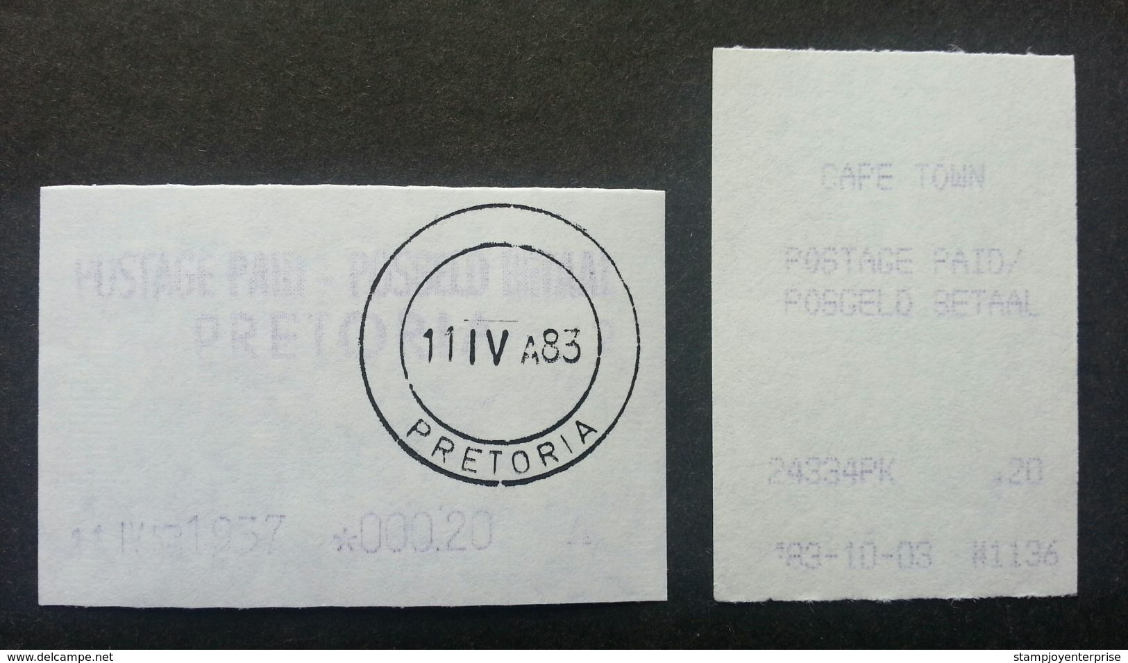 South Africa PRETORIA 1983 ATM (frama Label Stamp) CTO - Automatenmarken (Frama)