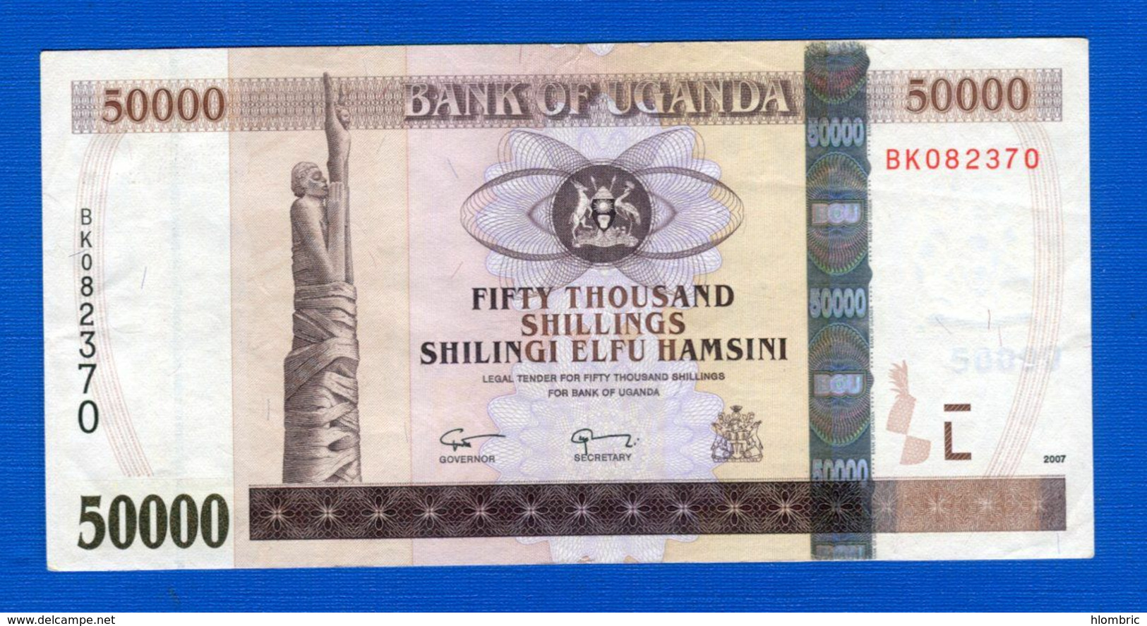 Ouganda  50.000 Shillings  2007 - Uganda