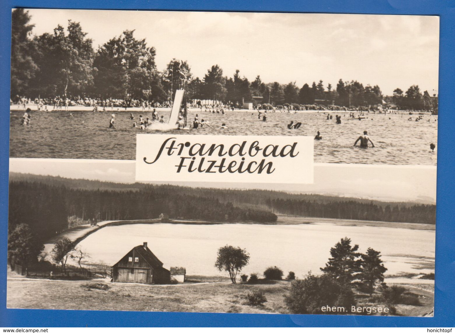 Deutschland; Schneeberg Erzgebirge; Strand Filtzteich - Schneeberg