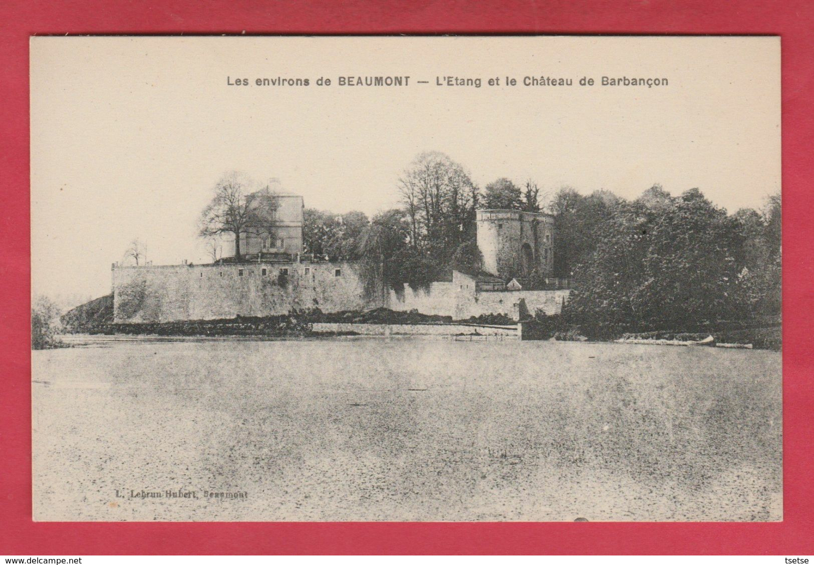 Barbençon - L'Etang Et Le Château De Barbançon ( Voir Verso ) - Beaumont