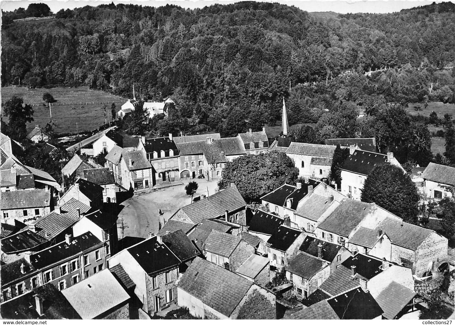 23-SARDENT- LE CENTRE DU BOURG VUE DU CIEL - Other & Unclassified