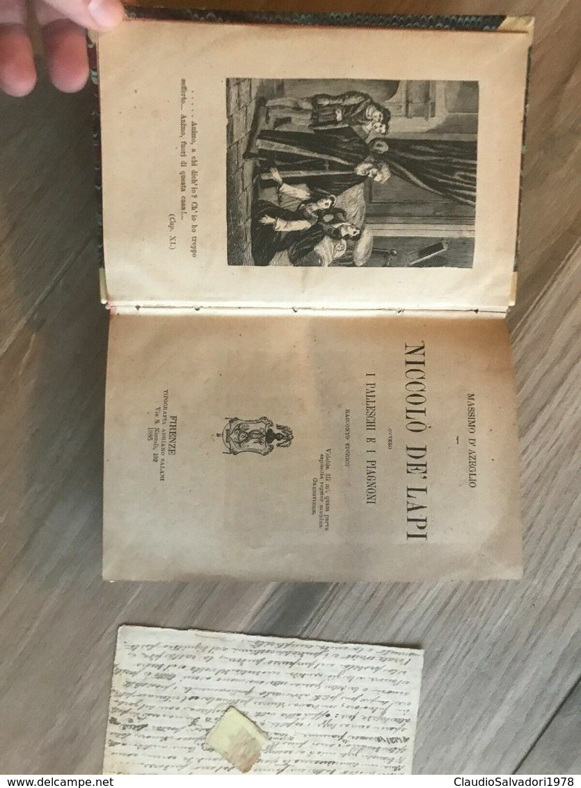 D'Azeglio, NICCOLO' DE LAPI Salani 1885 - Old