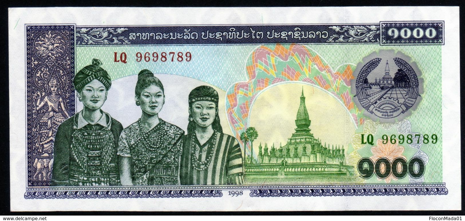 Laos 1997 1000 Kips  UNC - Laos