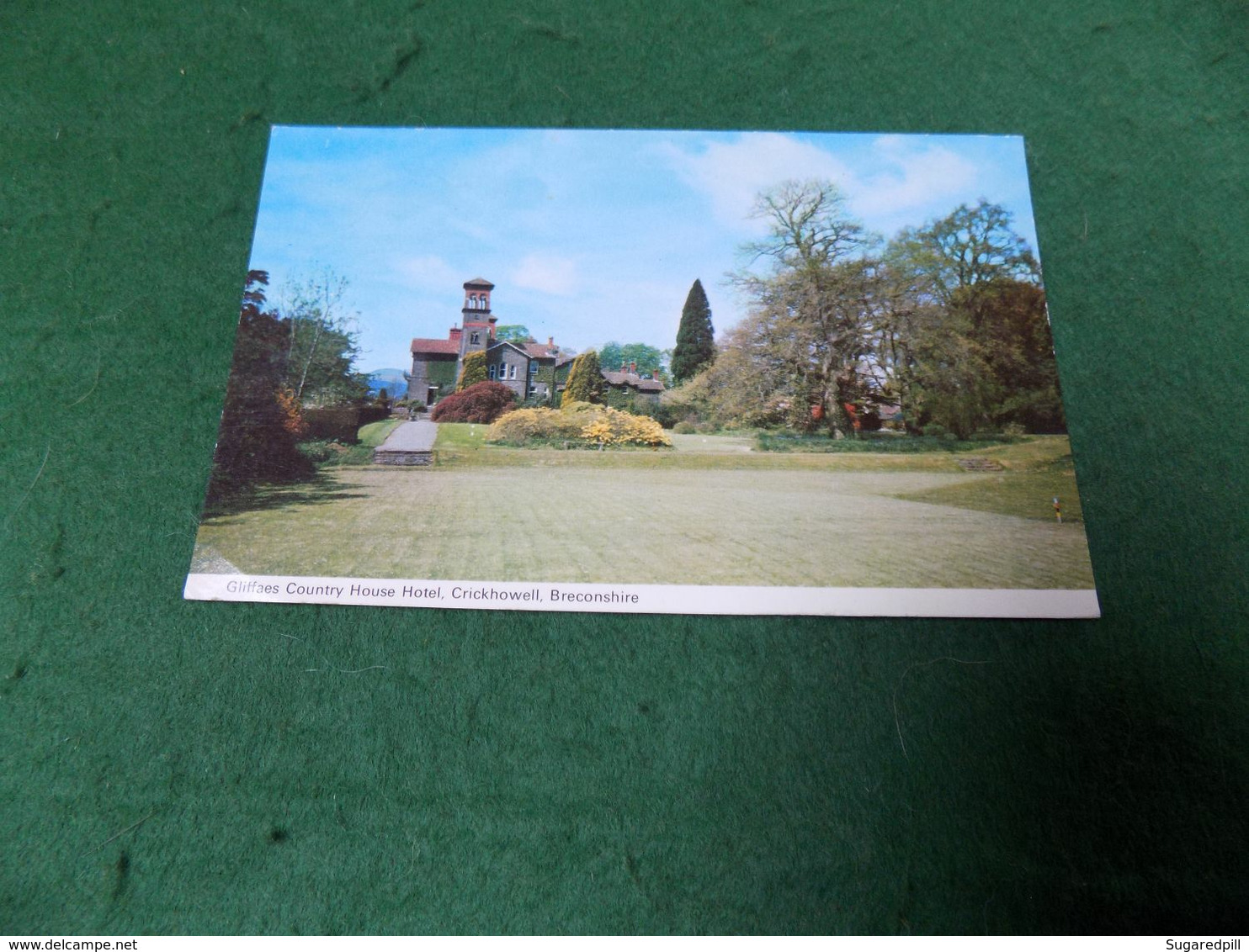 VINTAGE UK WALES: POWYS Crickhowell Gliffaes Country House Hotel Colour Dennis - Radnorshire