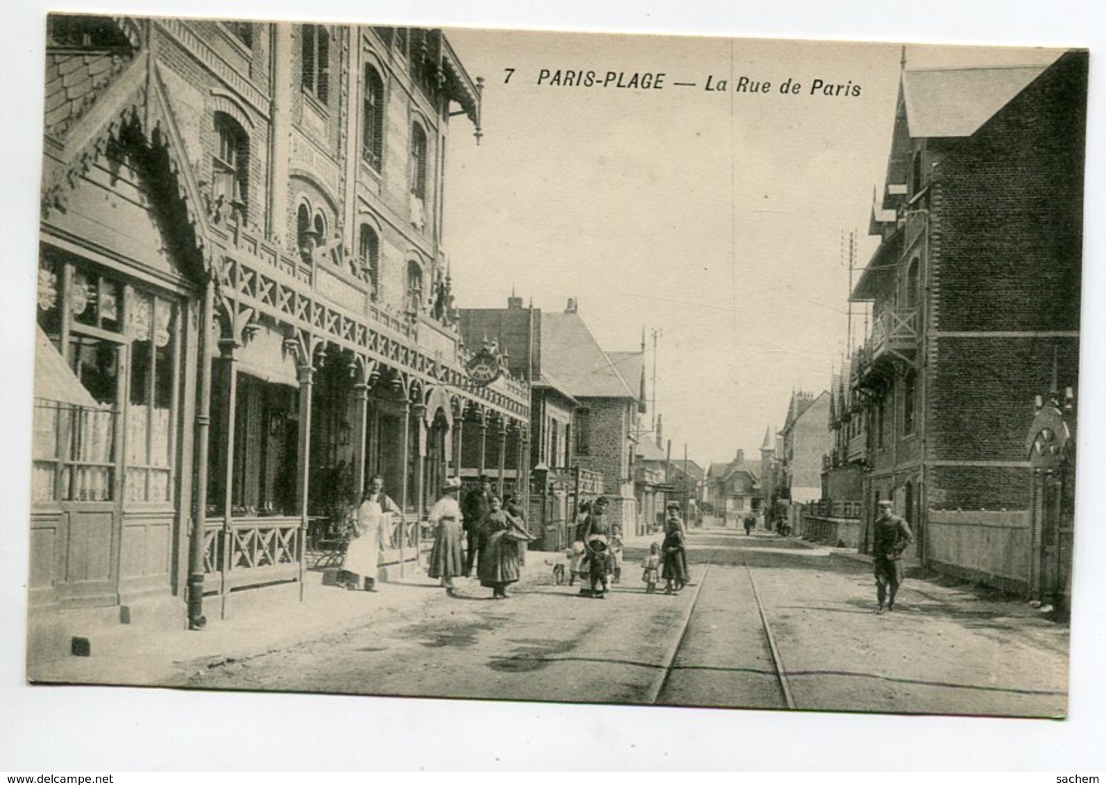 62 LE TOUQUET PARIS PLAGE Anim Rue De Paris Commerce CAFE  1910  D16 2020 - Le Touquet