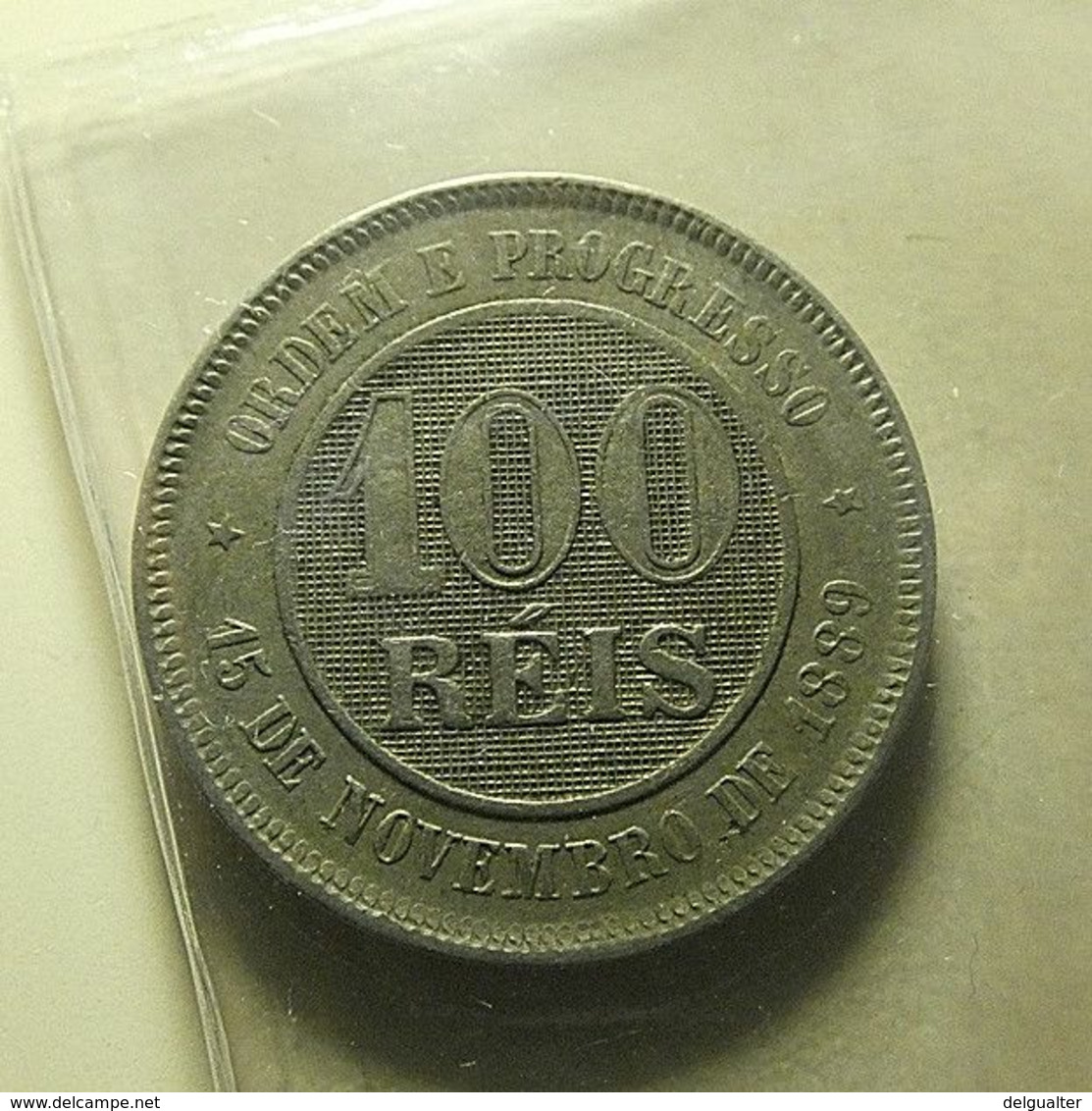 Brazil 100 Reis 1897 - Brazil