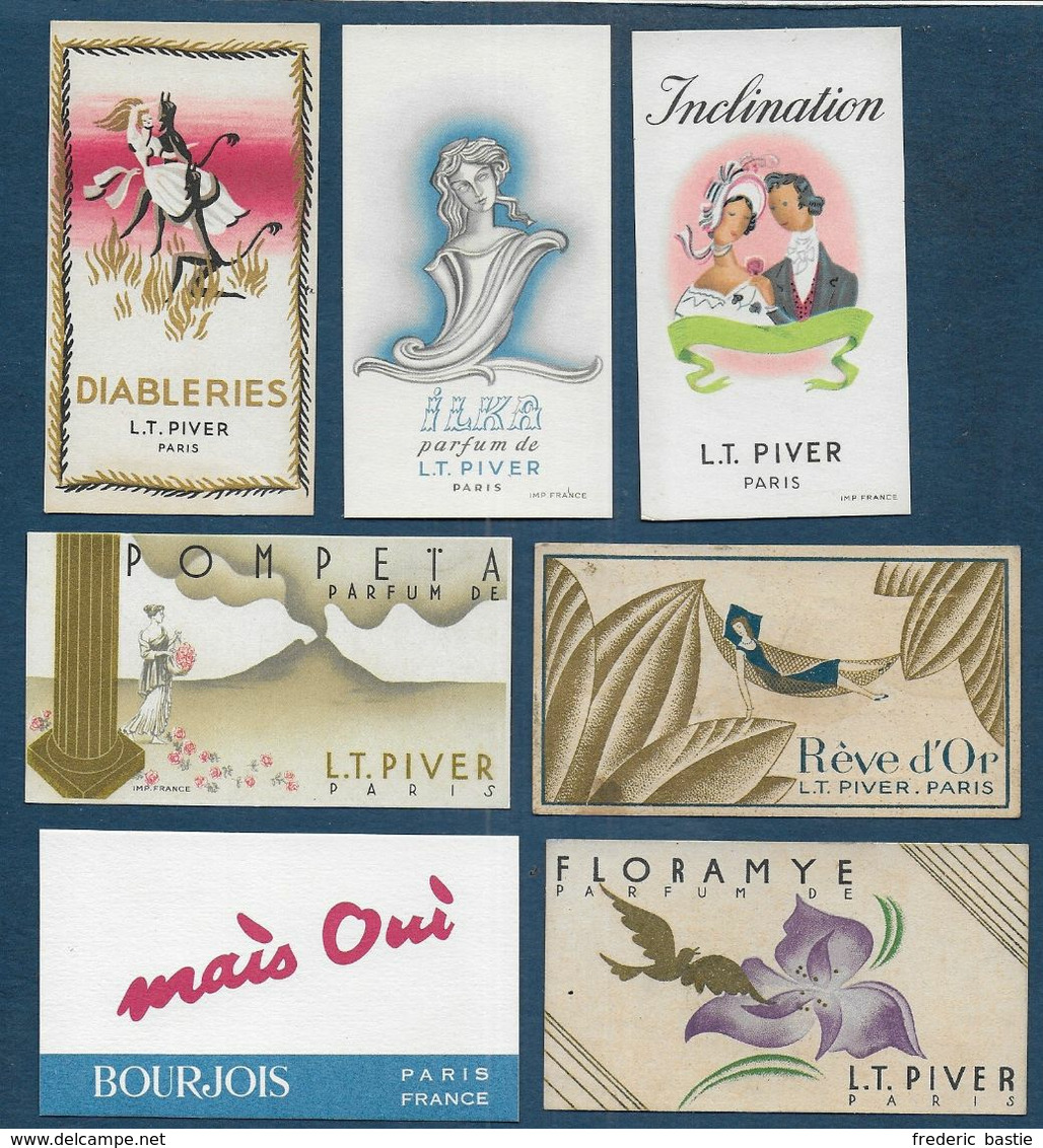 Lot De 7 Cartes Parfumées - Non Classificati