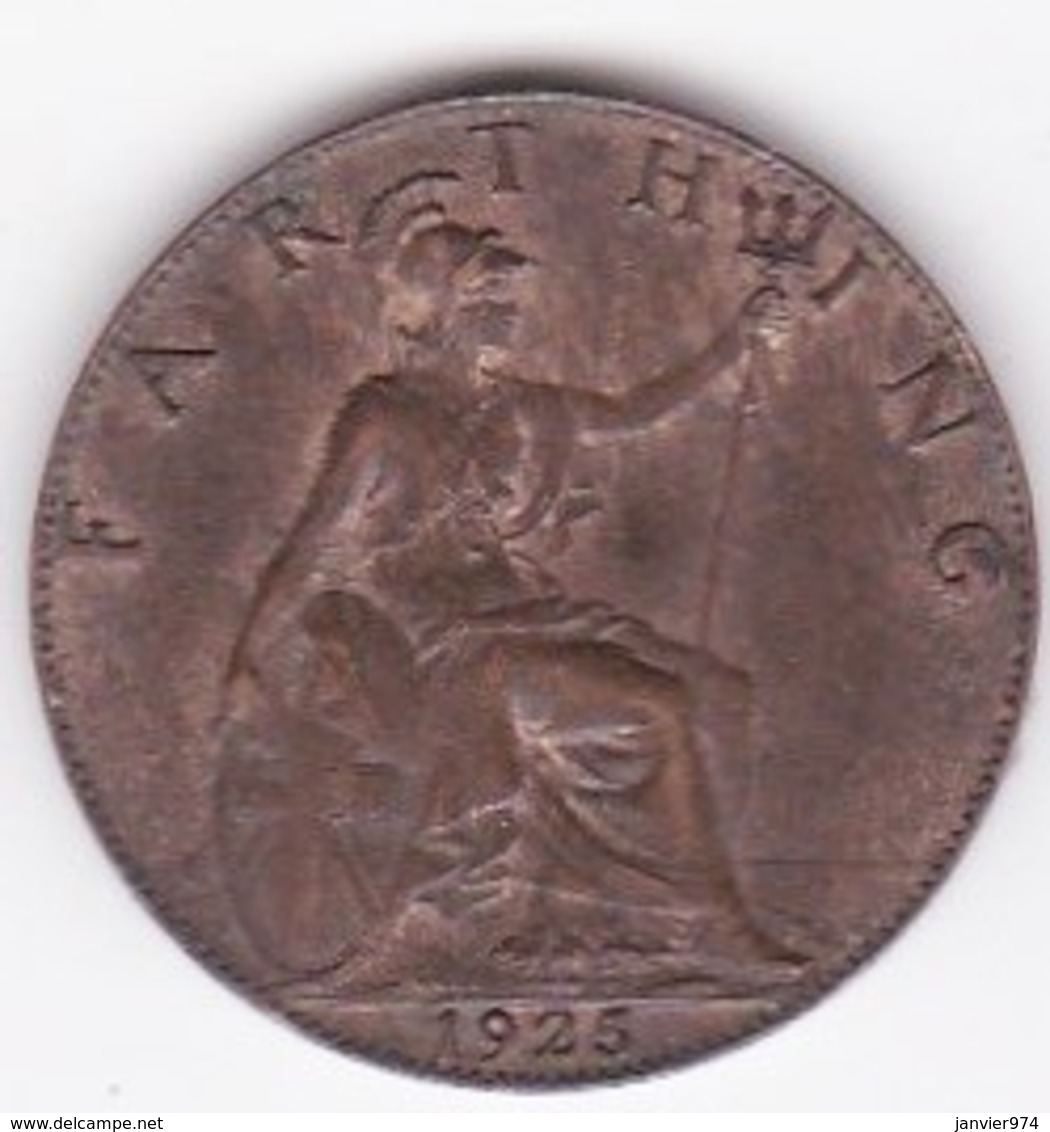 Grande-Bretagne. 1 Farthing 1925. George V - B. 1 Farthing