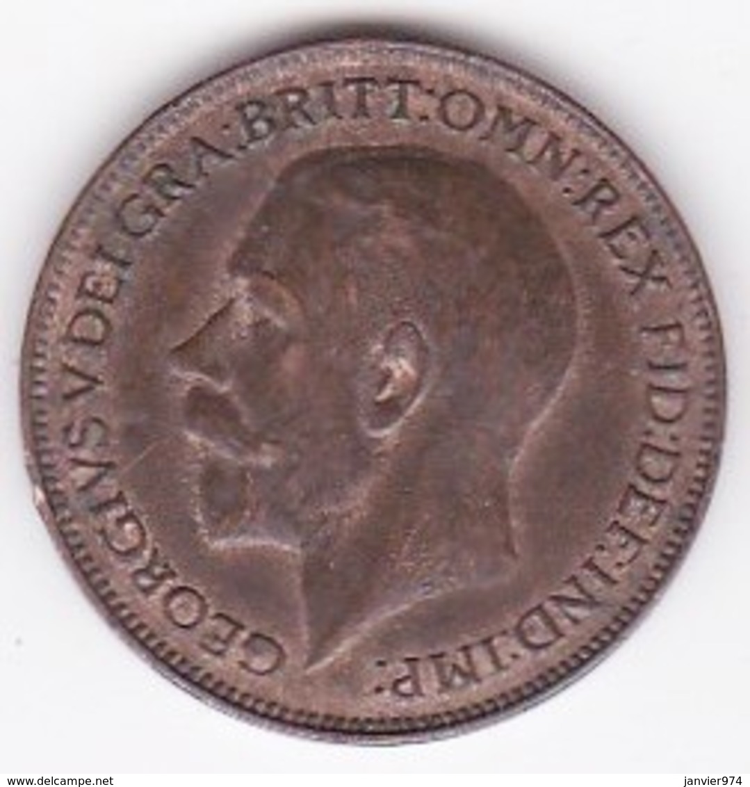 Grande-Bretagne. 1 Farthing 1925. George V - B. 1 Farthing