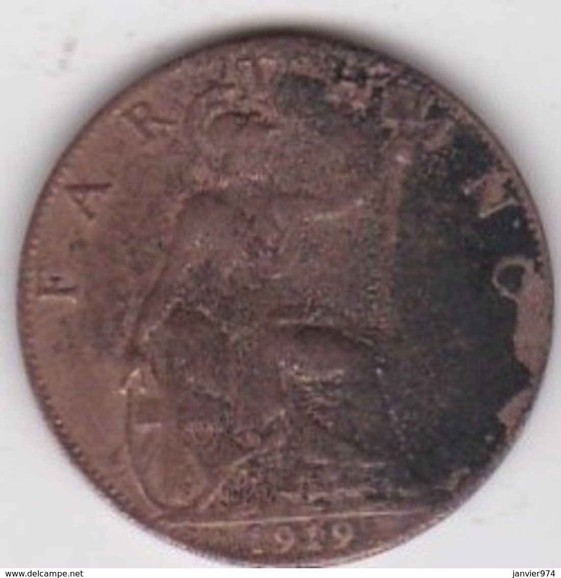 Grande-Bretagne. 1 Farthing 1919. George V - B. 1 Farthing