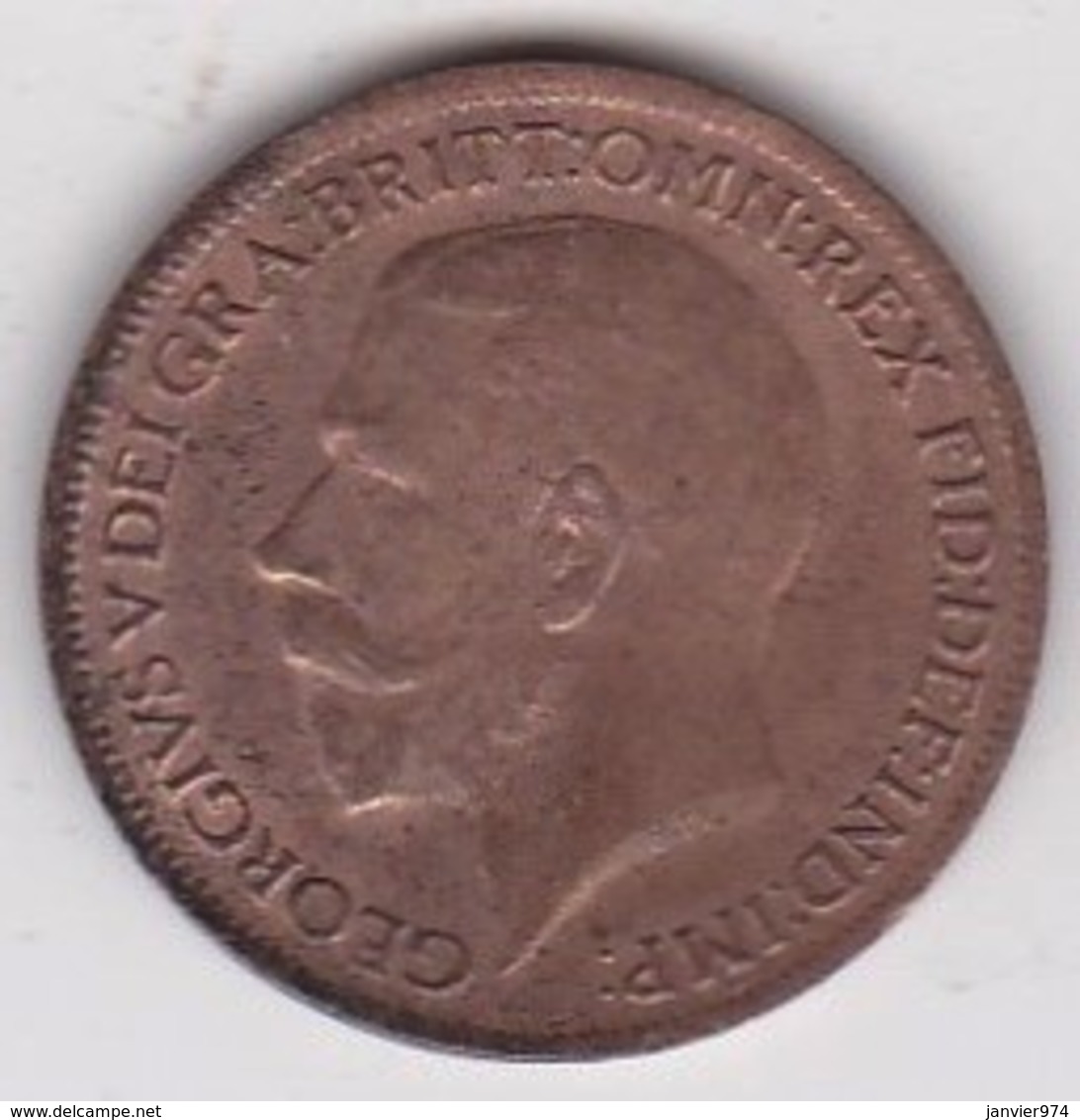 Grande-Bretagne. 1 Farthing 1919. George V - B. 1 Farthing