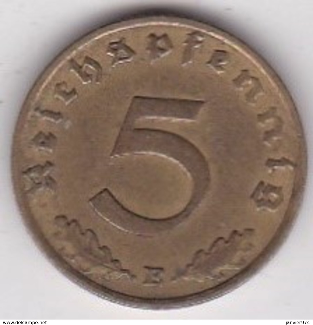 5 Reichspfennig 1938 E (MULDENHUTTEN) Bronze-aluminium - 5 Reichspfennig