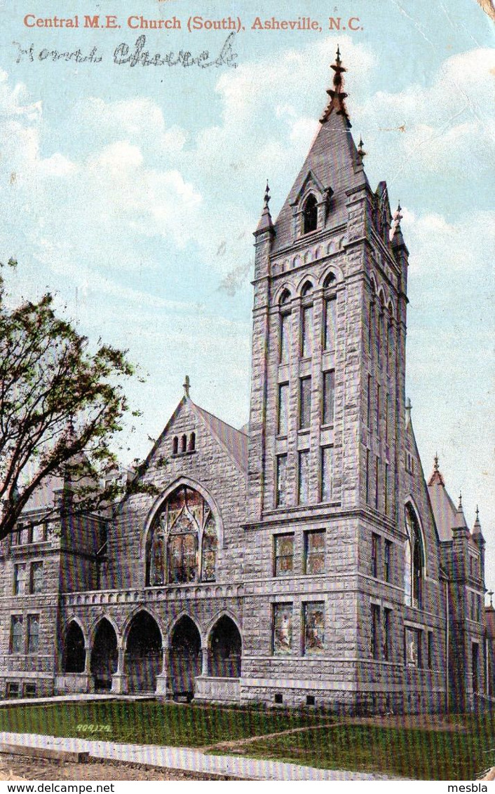 CPA -  ASHEVILLE - N.C  - Central  M.E  Church  (South)  Asheville - Asheville