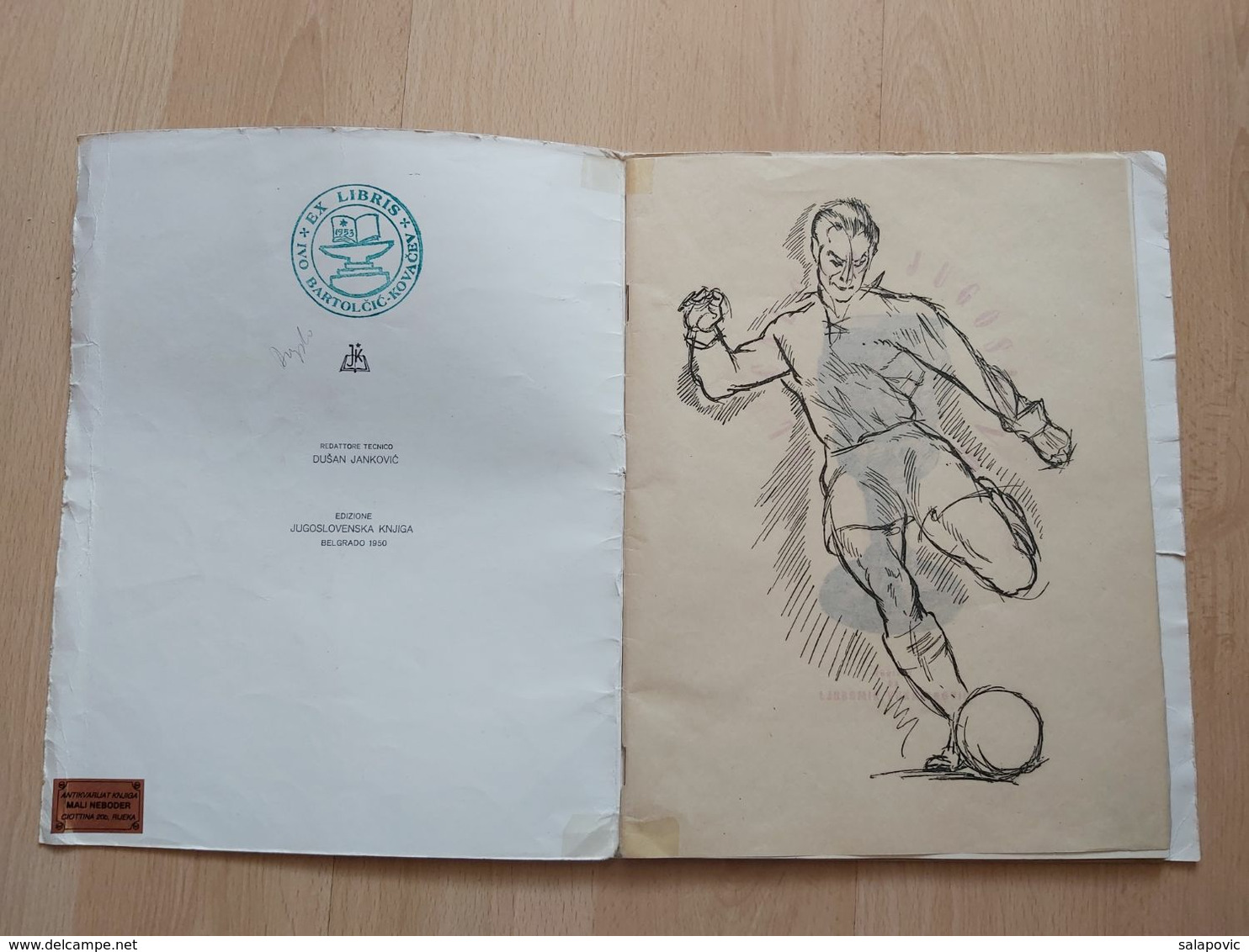 IL CALCIO JUGOSLAVO Football Ljubomir Vukadinovic 1950 - Libros