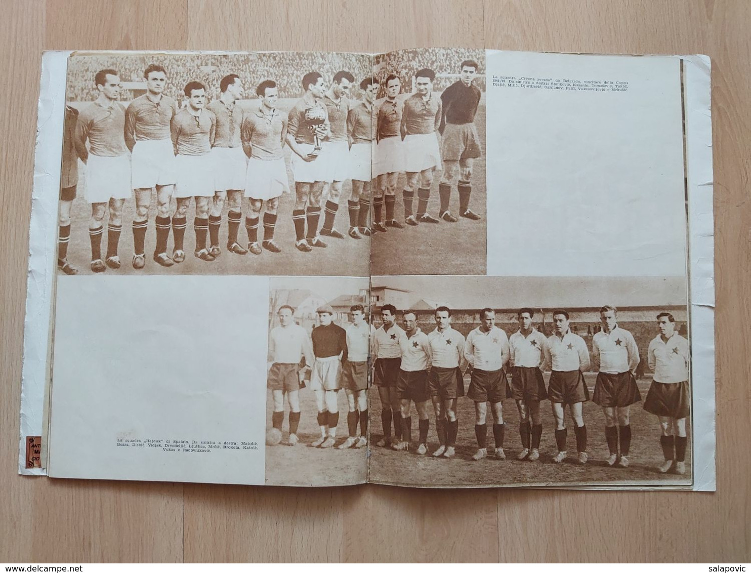 IL CALCIO JUGOSLAVO football Ljubomir Vukadinovic 1950