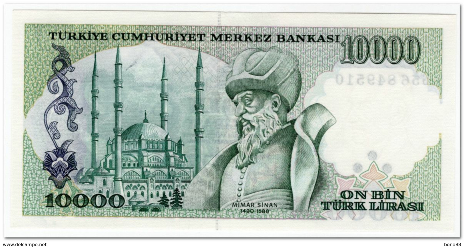 TURKEY,10000 LIRA,1982,P.199,UNC - Turkey