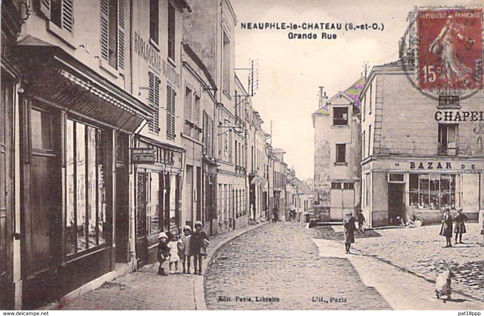 78 - NEAUPHLE Le CHATEAU : Grande Rue ( Commerces Bazar ) - CPA Village (3.380 Habitants) - Yvelines - Neauphle Le Chateau