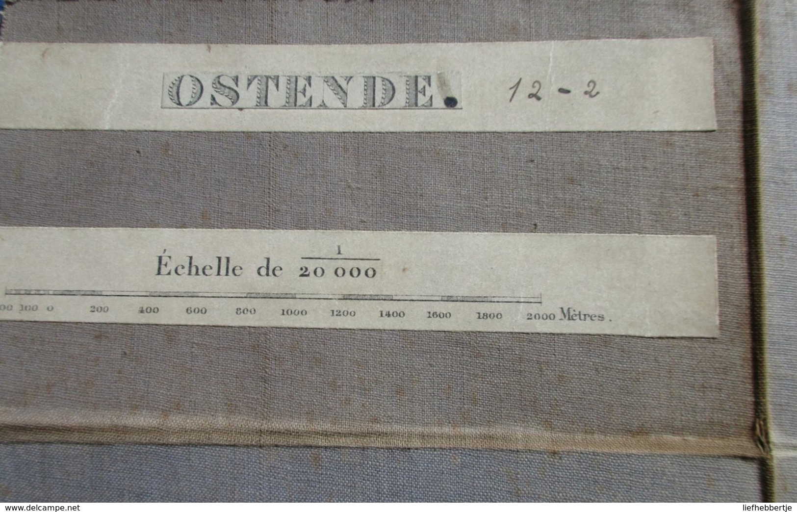 Stafkaart Ca 1888/1890 Met Oostende  Mariakerke Raversijde Wilskerke Leffinge Stene Enz. - Knokke