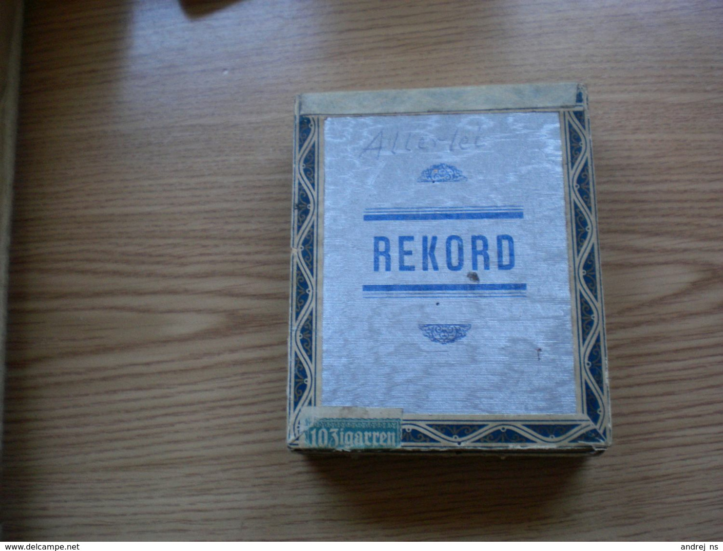 Old Wooden Box Rekord - Empty Tobacco Boxes