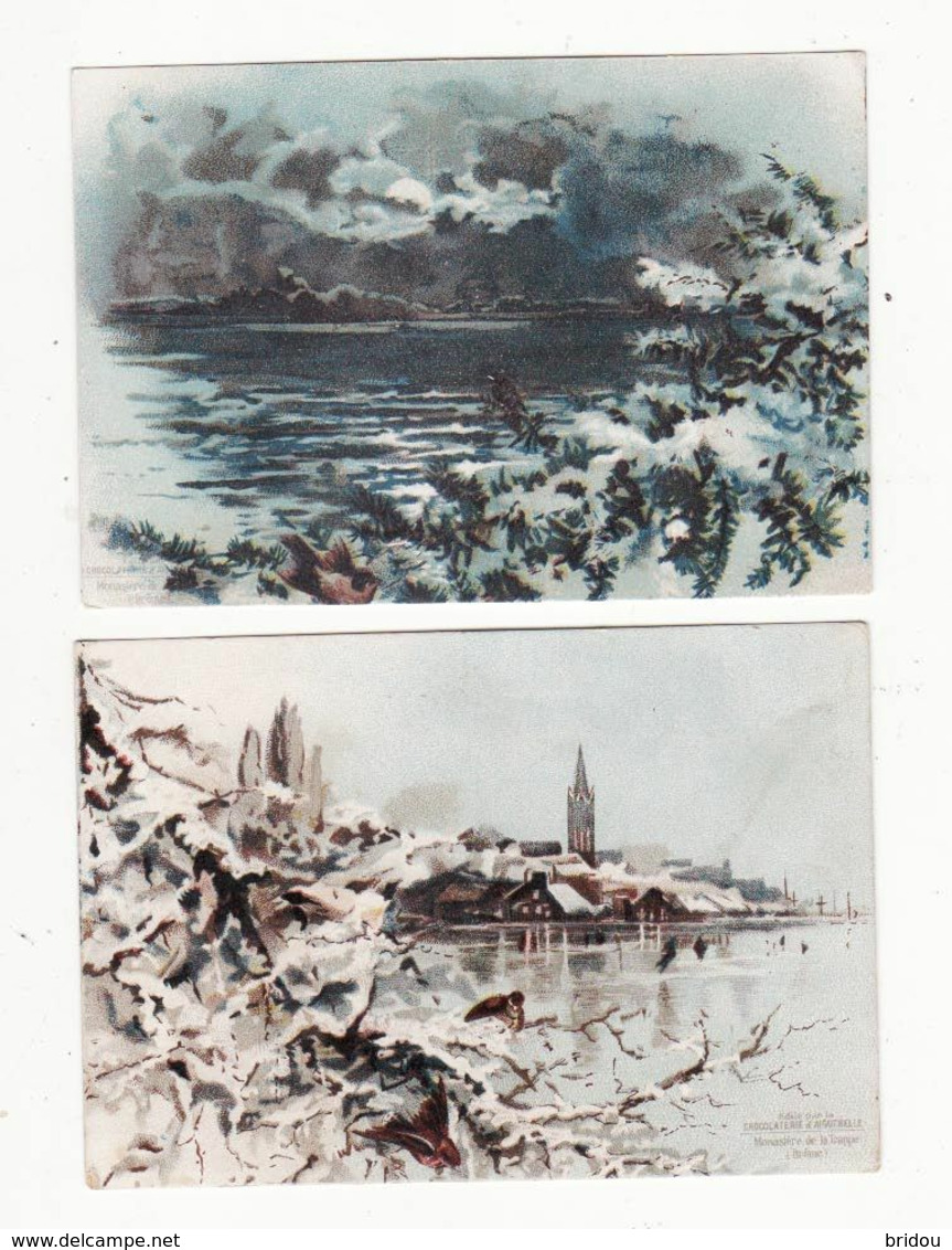 Chromo  AIGUEBELLE    Lot De 2    Paysages     10.7 X 7.4 Cm - Aiguebelle