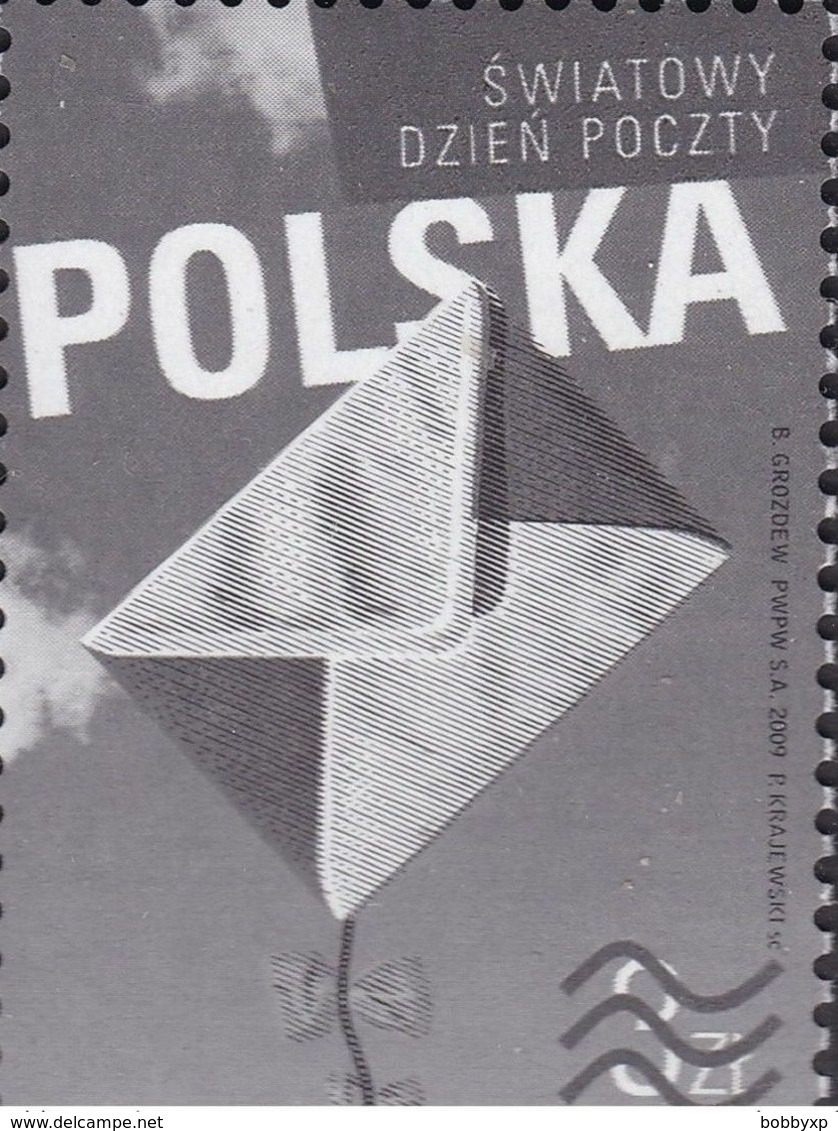 Poland 2009. World Post Day ND Black Print Mi 4305. MNH** - Altri & Non Classificati