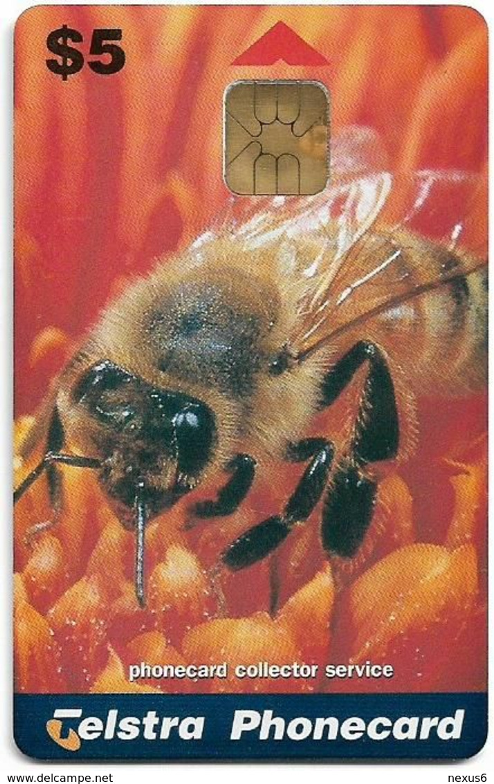 Australia - Telstra (Chip) - P Series 1998 Spring - Spring Time, Bee, Exp. 06.2000, 5$, 1.000ex, Mint - Australia