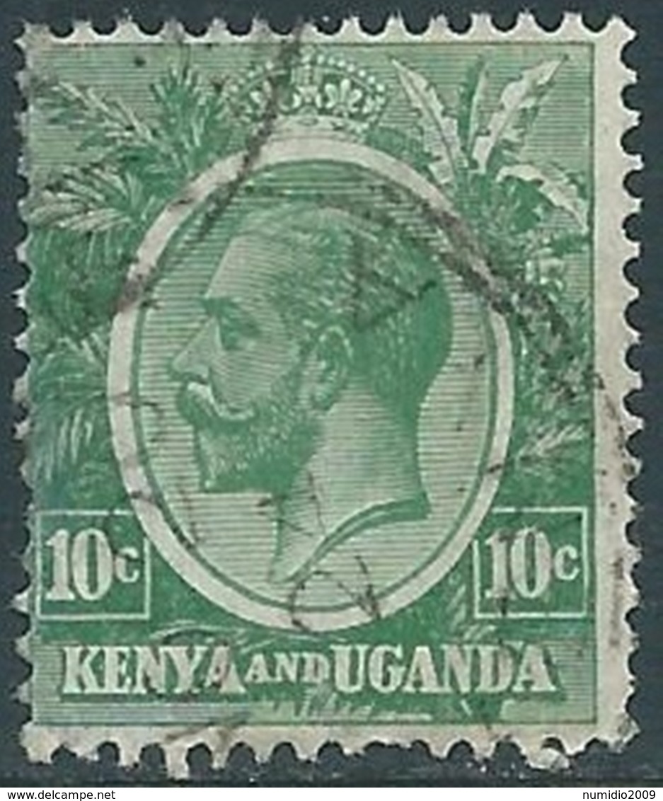 1912-21 BRITISH EAST AFRICA KENYA AND UGANDA USED SG79 - RD4-8 - Kenya & Oeganda
