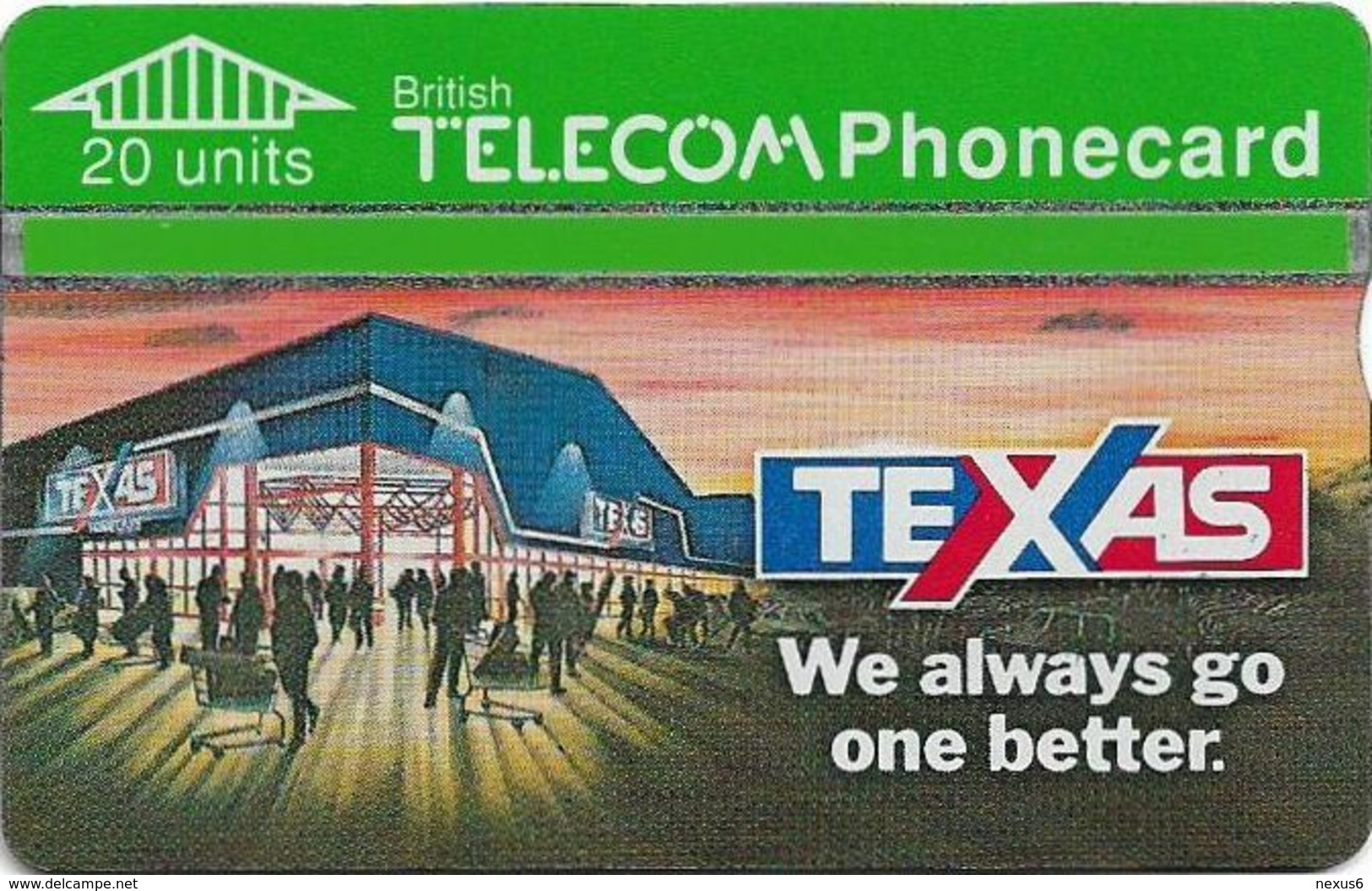 UK - BT - L&G - BTA-015 - Texas Homecare - 161A - 20Units, 50.000ex, Mint - BT Werbezwecke